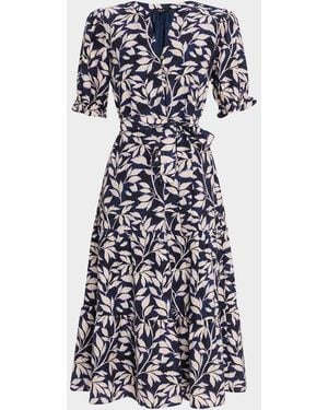 Rails Eliana Tiered Midi Shirtdress - Blue
