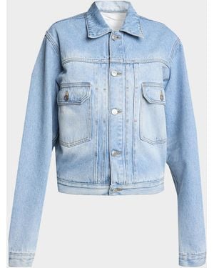Victoria Beckham Denim Trucker Jacket - Blue