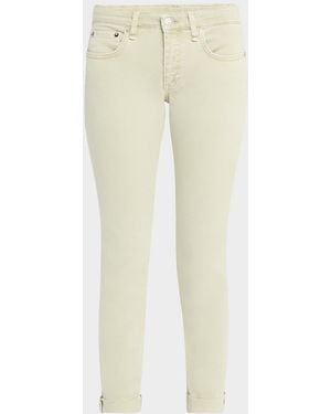 Rag & Bone Dre Low-Rise Slim Boyfriend Jeans - Natural