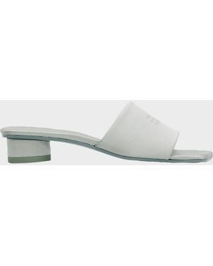 MM6 by Maison Margiela 25Mm Satin Mule Sandals - Gray