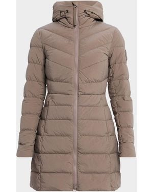 Canada Goose Clair Down Hooded Coat - Brown