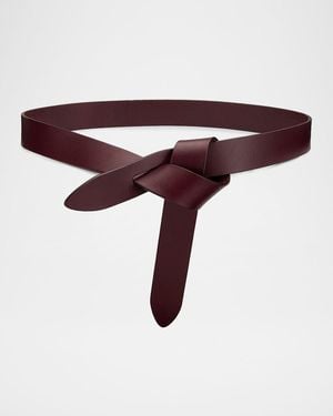 Isabel Marant Lecce Leather Belt - Purple