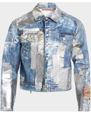 Acne Studios Apos;S Trompe Loeil Denim Jacket - Blue