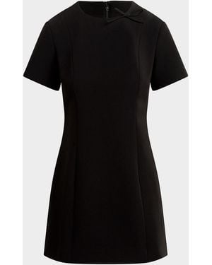 FAVORITE DAUGHTER The Cherie Bow-Embellished Mini Dress - Black