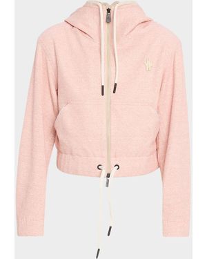Moncler Grenoble Zip-Up Hoodie - Pink
