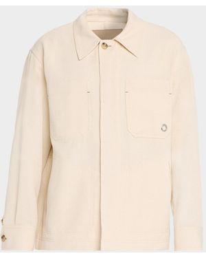 Helmut Lang Apos;S Cotton Sailor Overshirt - Natural
