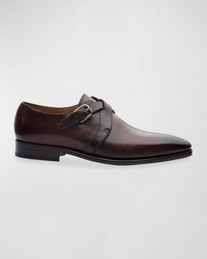 Paul Stuart Galante Cross-strap Loafers - Brown