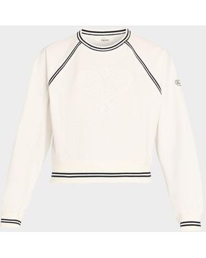 FRAME The Tennis Crewneck Sweatshirt - Natural