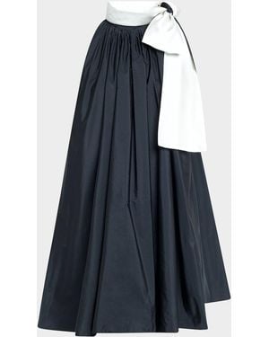 Max Mara Beber Bow-Neck Shift Mini Dress - Blue