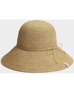 Rag & Bone Crochet Raffia Bucket Hat - Natural