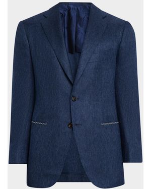 Cesare Attolini Apos;S Textured Cashmere Jacket - Blue