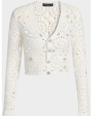 Generation Love Melody Crochet Cardigan - White