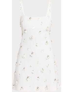 Jonathan Simkhai Ziva Sleeveless Embellished Mini Dress - White