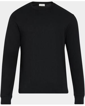 FRAME Apos;S Duo Fold Crewneck Sweatshirt - Black