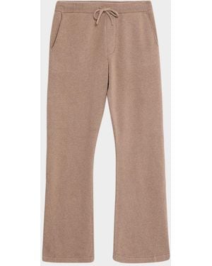Hudson Jeans Apos;S Cotton And Cashmere Double-Knit Flare-Leg Pants - Natural