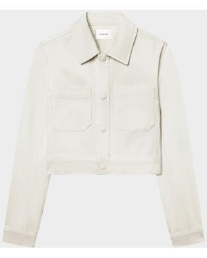 FRAME The Small Denim Jacket - Natural