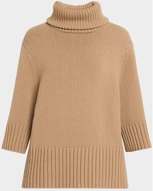 Michael Kors Turtleneck Cashmere Sweater - Natural