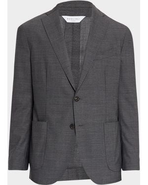 Boglioli Apos;S Textured Wool Two-Piece Suit - Gray