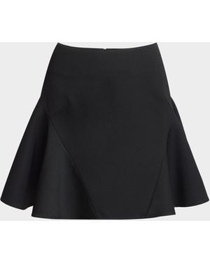 Givenchy Ruffle A-Line Mini Skirt - Black