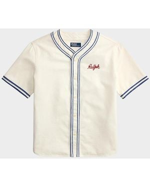 Polo Ralph Lauren Classic Fit Baseball Shirt - Natural