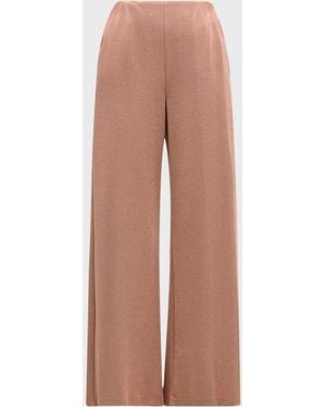 Giorgio Armani Lurex Bonded Jersey Pants - Pink