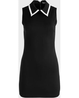 Alice + Olivia Wynell Collared Mini Dress - Black