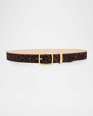Rag & Bone X Boyfriend Leopard Calf Hair Belt - Multicolor