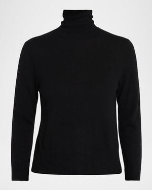 Vince Cashmere-Blend Three-Quarter Sweater - Black