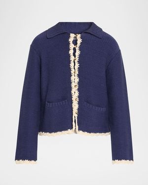 Ciao Lucia Reyla Knit Jacket - Blue