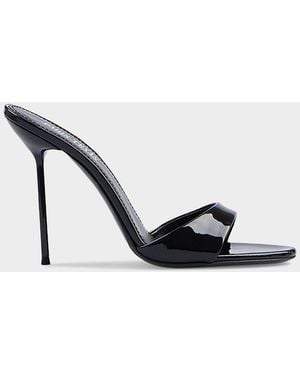 Paris Texas Lidia 105Mm Patent Leather Mules - Metallic