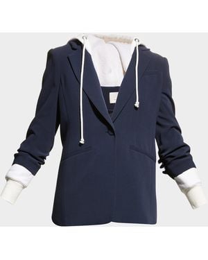 Cinq À Sept Hooded Khloe Jacket - Blue