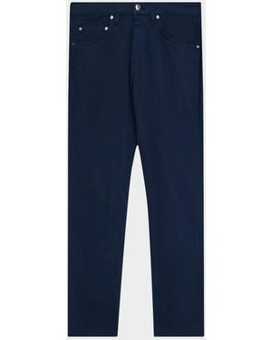 Bugatchi Apos;S Preston Stretch Cotton Five-Pocket Pants - Blue