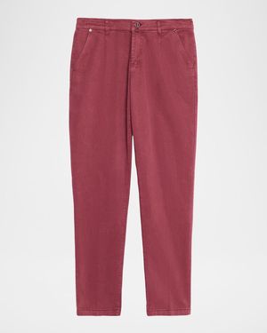 Kiton Apos;S Straight Fit Flat-Front Pants - Red