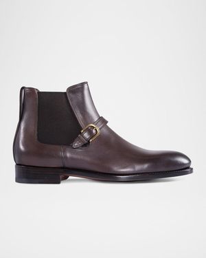 Paul Stuart Apos;S Sawyer Leather Chelsea Boots - Brown