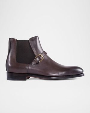 Paul Stuart Apos;S Sawyer Leather Chelsea Boots - Brown