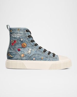 Marc Jacobs The Trinket Charm High-Top Sneakers - Blue
