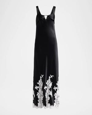 Jonathan Simkhai Lea Lace Insert Maxi Dress - Black