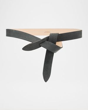 Isabel Marant Lecce Tie-Up Suede Belt - Multicolor