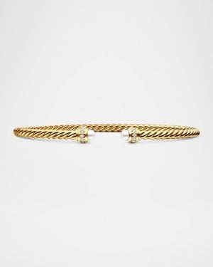 David Yurman 3Mm Cablespira Bracelet - White