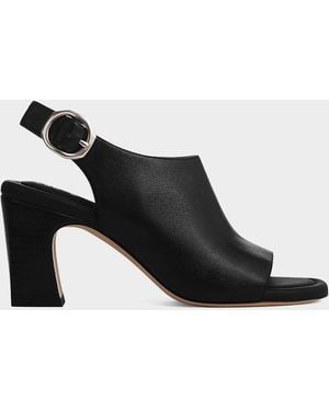 Rag & Bone 75Mm Gigi Leather Block-Heel Sandals - Black