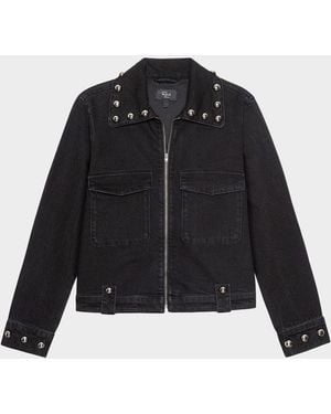 Rails Roxbury Studded Denim Jacket - Black