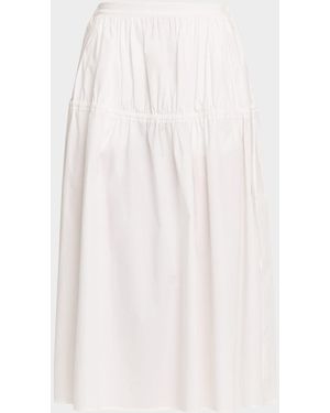 Solid & Striped The Ivy Midi Skirt - White