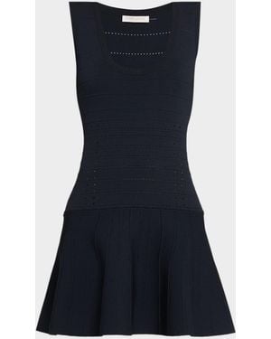 Ramy Brook Anika Knit Mini Dress - Blue