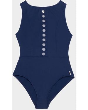 Shan Billy Rose One-Piece Swimsuit - Blue