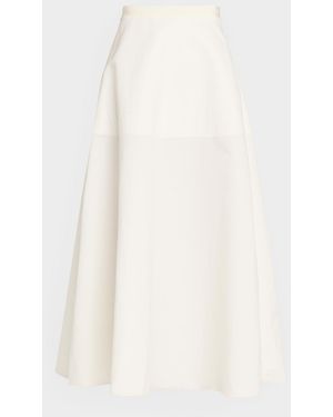 FFORME Deeta Flared Cotton Skirt - Natural