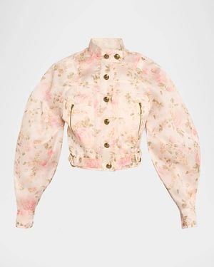 Zimmermann Clash Biker Jacket - Natural