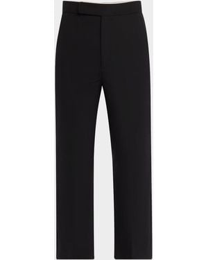 Maria McManus High-Rise Straight-Leg Crop Pants - Black