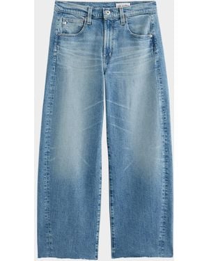 AG Jeans Hattie Crop Barrel Jeans - Blue