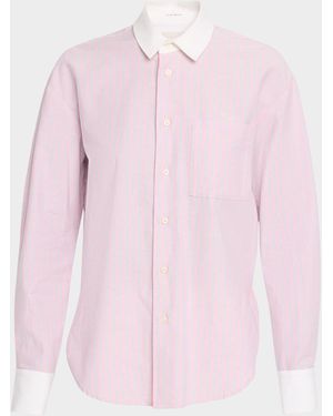 Mother The Roomie Frenchie Shirt - Pink