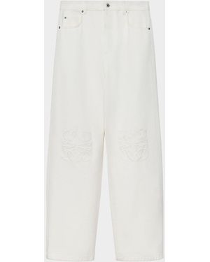 Loewe Apos;S Anagram-Embroidered Jeans - White